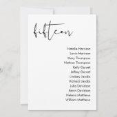 STELLA Bruiloft Zitplaatsen Kaart - TABEL 15 (Achterkant)