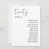 STELLA Bruiloft Zitplaatsen Kaart - TABEL 21 (Voorkant)