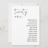 STELLA Bruiloft Zitplaatsen Kaart - TABEL 21 (Achterkant)