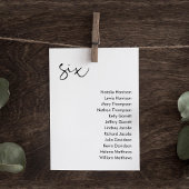 STELLA Bruiloft Zitplaatsen Kaart - TABEL 6