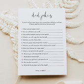 STELLA Dad Jokes Baby shower Game Kaart