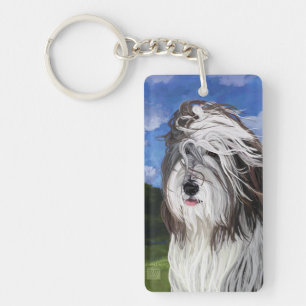 Stella de Engelse Schaapshond Sleutelhanger
