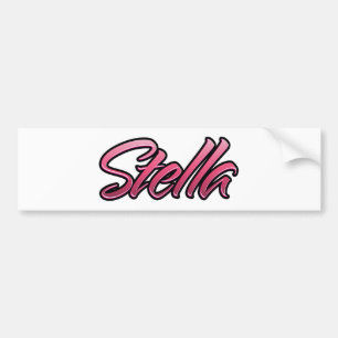 Stella décoloré rose Autocollant Sticker