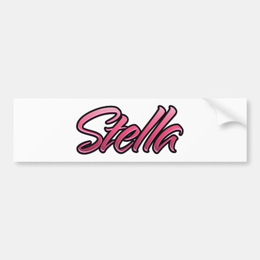 Stella décoloré rose Autocollant Sticker (Devant)