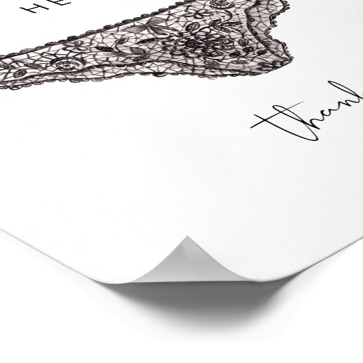 STELLA Drop Your Panties Bachelorette Game Sign Poster (Hoek)