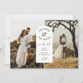 STELLA Foto Moderne bruiloft Save the Date Kaart (Voorkant)