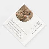 STELLA Fun Facts Over de bruid en bruidegom Kaart Servet (Hoek)