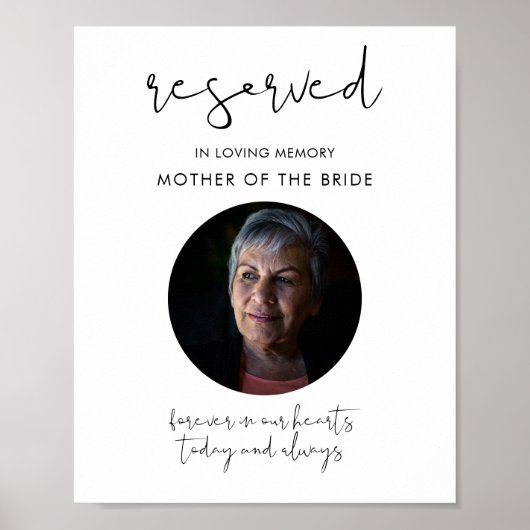 STELLA Gereserveerd in Liefdevolle Geheugen Trouwb Poster (Voorkant)