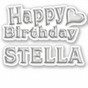 Stella Happy Birthday Autocollants