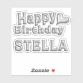 Stella Happy Birthday Autocollants (Feuille)