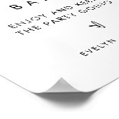 STELLA Late Night Snacks Trouwbord Poster (Hoek)