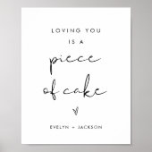 STELLA Liefde Bij Eerste Bijt Bruiloft Dessert Tek Poster (Voorkant)