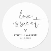 STELLA Love is Sweet Favor Autocollant 3" (feuille (Devant)