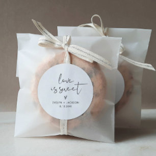 STELLA Love is Sweet Favor Autocollant 3" (feuille