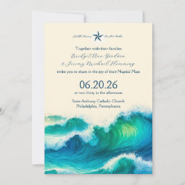 Stella Maris bruiloft uitnodiging