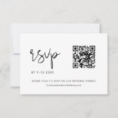 STÉLLA Minimaliste Mariage QR Code RSVP (Devant)