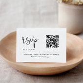 STÉLLA Minimaliste Mariage QR Code RSVP