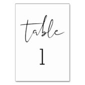 STELLA Minimalistische tabel nummer 3.5x5 Kaart (Achterkant)