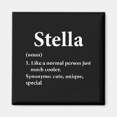 Stella Name Definition Funny D Magneet (Voorkant)