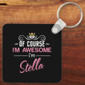 Stella natuurlijk ben ik Geweldige naam Sleutelhanger (Achterkant)