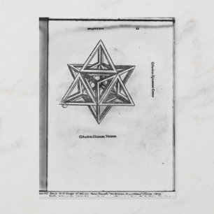 Stella octangula uit "De Divina Proportione" Briefkaart