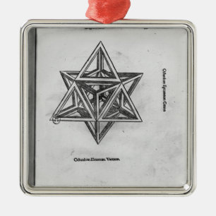 Stella octangula uit "De Divina Proportione" Metalen Ornament