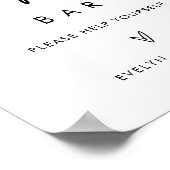 STELLA Pizza Bar Huwelijksbord Poster (Hoek)