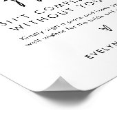 STELLA Puzzel Bruiloft Gast Boek Teken Poster (Hoek)