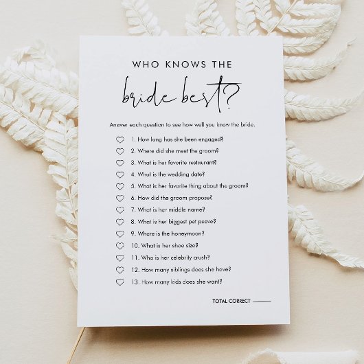 STELLA qui connaît la mariée la meilleure carte de