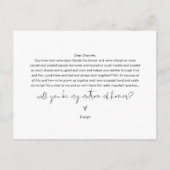 STELLA Serez-vous ma carte de carte d'honneur Matr (Dos)