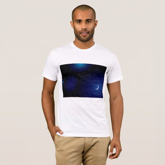 Stella Space Paysage Mens T-shirt (Devant entier)