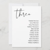 STELLA Trouw zitplaatskaart - TAFEL 3 Kaart (Achterkant)