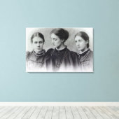 Stella, Vanessa en Virginia Stephen, c.1896 Canvas Afdruk (Insitu (Houten vloer))