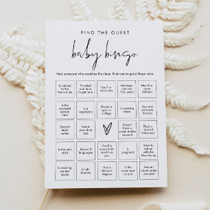 STELLA Vind de gast Baby Bingo Game Kaart