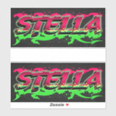 Stella Vorname Name Graffiti Aufkleber Sticker (Vel)