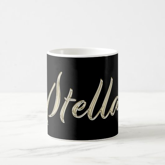 Stella white gold Handwriting Tasse Kaffeetasse Koffiemok (Center)