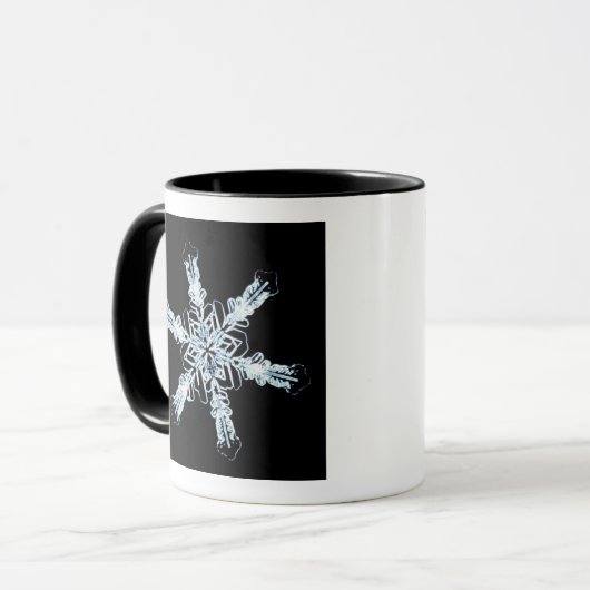 Stellair sneeuwkristal mok (Voorkant links)