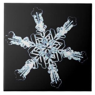 Stellair sneeuwkristal tegeltje