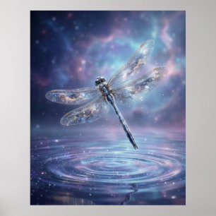 Stellaire Libelle Kosmische Gloed Poster