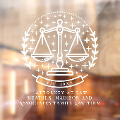 Stellaire Rechtsadvocaat Laurel Ruitfolie Raamsticker (Vel 2)