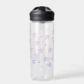 Stellaire Regenboog Ster Doodle Waterfles (Voorkant)