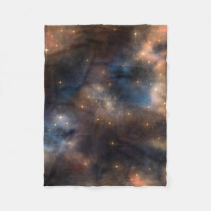 Stellaire Sterren Ruimte Melkweg Blauw Zwart Patro Fleece Deken