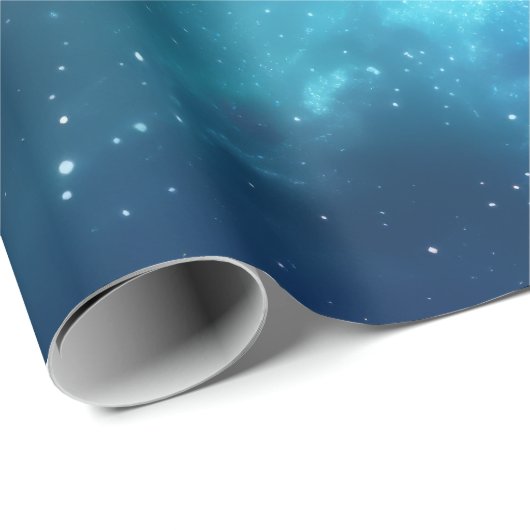 Stellaire verlichting: Nebula met gloeiende sterre Cadeaupapier (Rol Hoek)