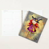 Stellalunarts Halloween Witch Cute Girl Planner (Display)