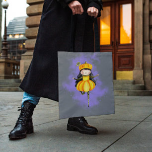 Stellalunarts Pumpkin Halloween Cute Girl Draagtas