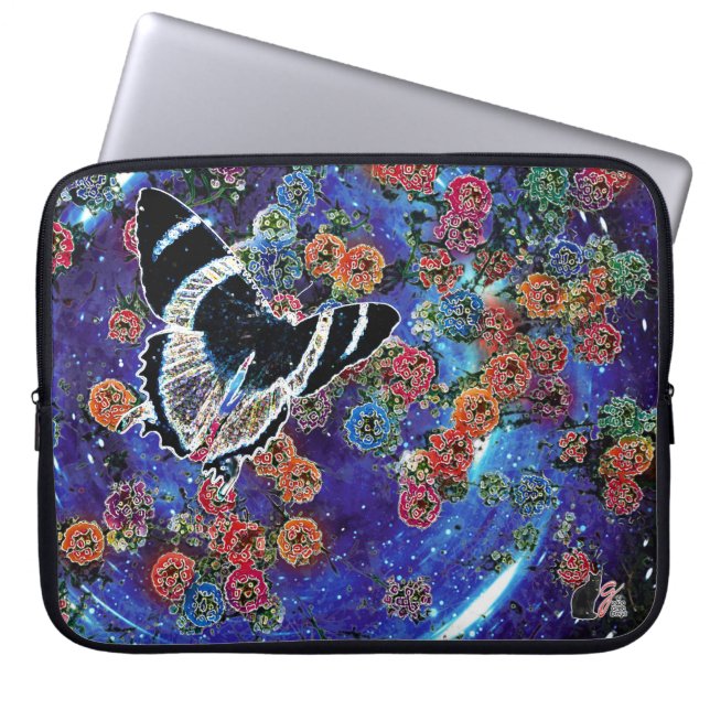 Stellar Blooms Laptop Sleeve (Voorkant)