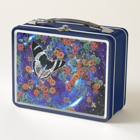 Stellar Blooms Metalen Lunchbox (Voorkant)