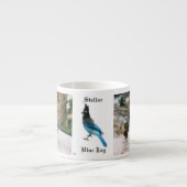 Stellar Blue Jay espresso mug (Devant)