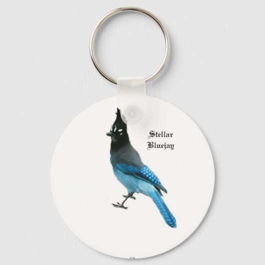 Stellar Blue Jay-sleutelketen Sleutelhanger (Voorkant)
