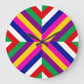 Stellar Cross-Section - Magenta/Yellow - Dynamic Grote Klok (Voorkant)